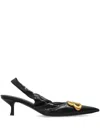Balenciaga Monaco 50mm Slingback Pumps In Black