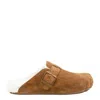Balenciaga Sunday Mule In Shearling Sandals Beige
