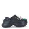 Balenciaga Platform Sandals Embellished Ventilation Holes In Black