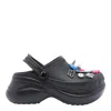 Balenciaga Mule Crocs Con Iconici Charm Jibbitz Rimovibili In Black