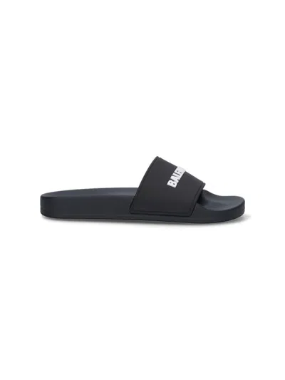 Balenciaga Sandals In Black