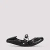 Balenciaga Black Lamb Leather Shoes With Striking Metallic Accents