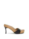 Balenciaga Scholl Collaboration Sandals Buckle Detail In Black