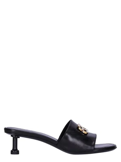 Balenciaga Sandals In Black / Or