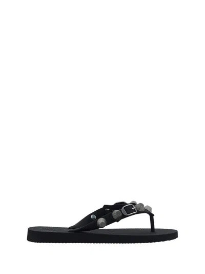 Balenciaga Sandals In Black/silver