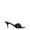Balenciaga Sandali Cagole Donna Pelle Nero In Black