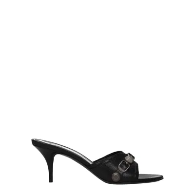 Balenciaga Sandali Cagole Donna Pelle Nero