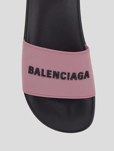 Balenciaga Sandals In Pink/black