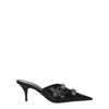 Balenciaga Cagole 90 Pointed Mules In Lamb Leather