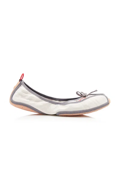 Balenciaga Satin Ballet Flats In Multi