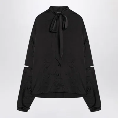 BALENCIAGA BALENCIAGA SATIN BLOUSE WITH BOW