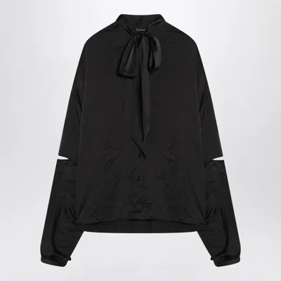 BALENCIAGA BALENCIAGA SATIN BLOUSE WITH BOW