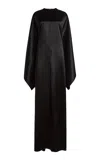 Balenciaga Satin Maxi Caftan Dress