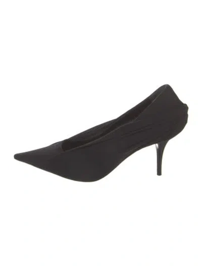 Pre-owned Balenciaga Satin Pumps In Black