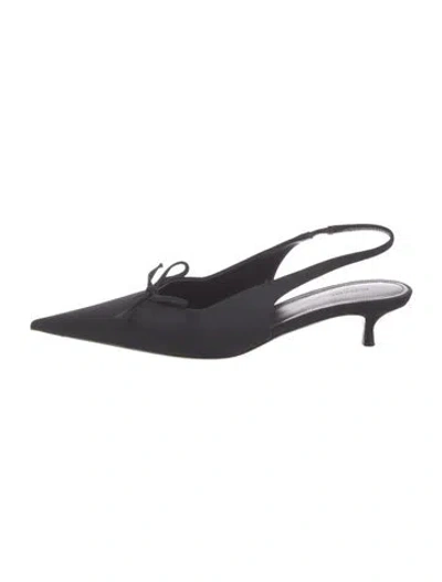 Pre-owned Balenciaga Satin Slingback Pumps In Multi