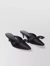 Balenciaga Satin Vamp Stiletto Heel Mules