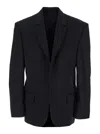 Balenciaga Men Tailored Jacket In Twill And Jersey