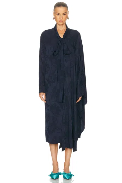 Balenciaga Scarf Dress In Black