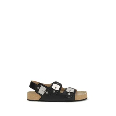 BALENCIAGA SCHOLL FLAT SANDALS