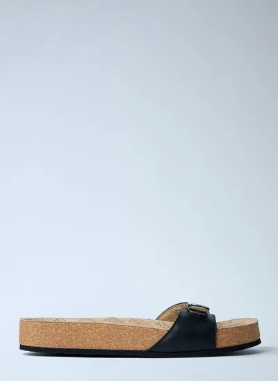BALENCIAGA SCHOLL STRAP FLAT SANDALS