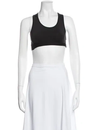 Pre-owned Balenciaga Scoop Neck Sleeveless Sports Bra In Blue