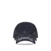 Balenciaga Black Drill Blackletter Script Cap In Black