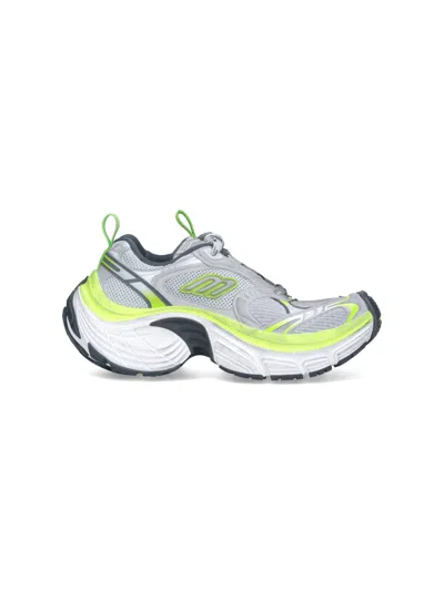 Balenciaga Sculpted Low-top Sneakers In Performance Blend In Gray