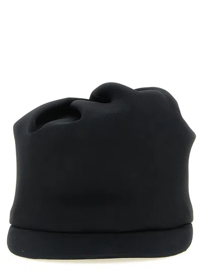 Balenciaga Sculptural Silk Hat In Black