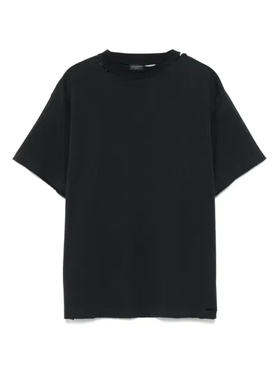 Balenciaga Security Tape Logo T-shirt In Black