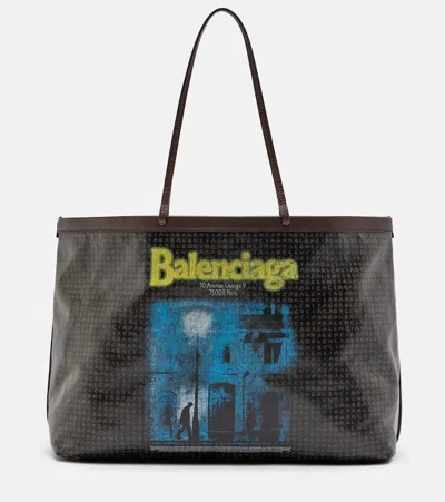 Balenciaga Select Large Leather Tote Bag In Multi