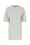 Balenciaga Cotton Jersey Semi Fitted Short Dress In Burgundy