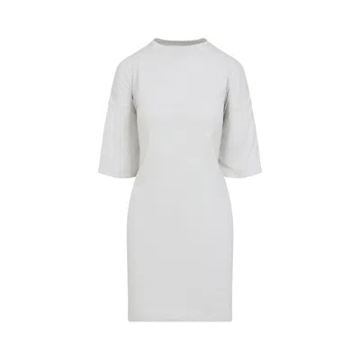 Balenciaga Semi Fitted Cotton T-shirt Dress In White
