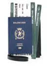 Balenciaga Passport Phone Holder In Blue