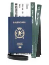 Balenciaga Passport Phone Holder In Blue