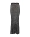 Balenciaga Ladies Sequin Mermaid Maxi Skirt In Black