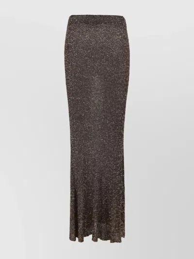 BALENCIAGA SEQUINED MERMAID SKIRT FLARED HEM