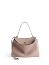 Balenciaga Rodeo Leather Clutch Bag In Pink