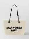 Balenciaga Shearling Chain Handle Statement Bag