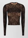 Balenciaga Lace Crewneck Top