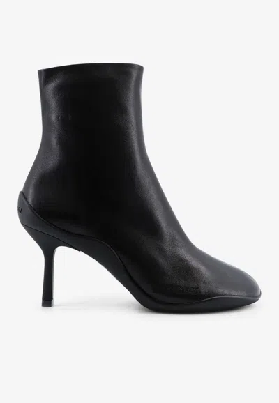 Balenciaga Shibuya 80 Leather Ankle Boots In Black