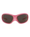 Balenciaga Shield-frame Bio Injection Sunglasses In Pink