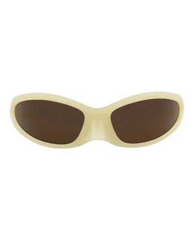 Balenciaga Shield-frame Bio Injection Sunglasses In Neutral