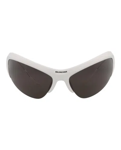 Balenciaga Shield-frame Bio Injection Sunglasses In White