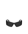 Balenciaga Shield Frame Logo Sunglasses In Black