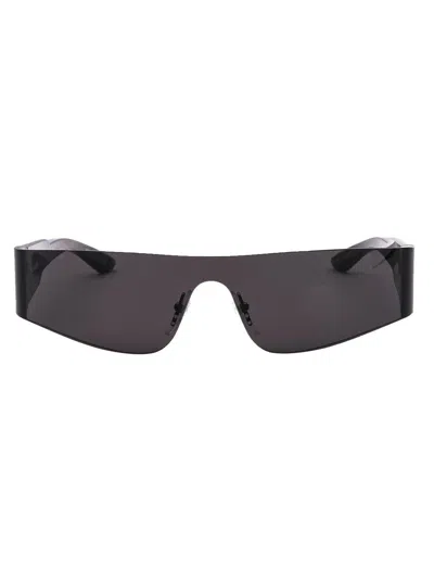 Balenciaga Shield Frame Sunglasses In Black