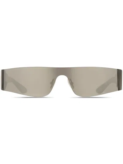 Balenciaga Mono Rec Sunglasses In Silver