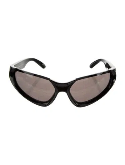 Pre-owned Balenciaga Shield Tinted Sunglasses In Black