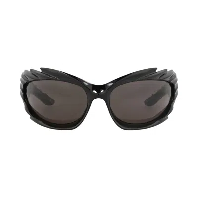 Pre-owned Balenciaga Shield-frame Bio Injection Sunglasses 'black/grey' | Men's Size Onesize