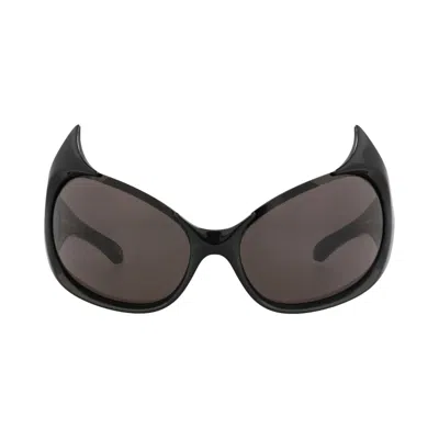 Pre-owned Balenciaga Shield-frame Bio Injection Sunglasses 'black/grey' | Women's Size Onesize
