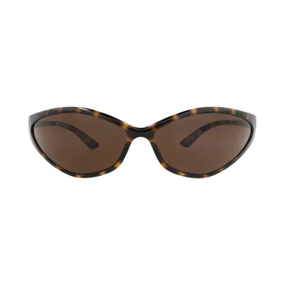 Pre-owned Balenciaga Shield-frame Bio Injection Sunglasses 'havana/brown' | Men's Size Onesize